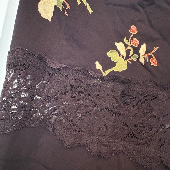 Bebe‎ Floral Lace Panel Midi Dress Size Small - Picture 6 of 9